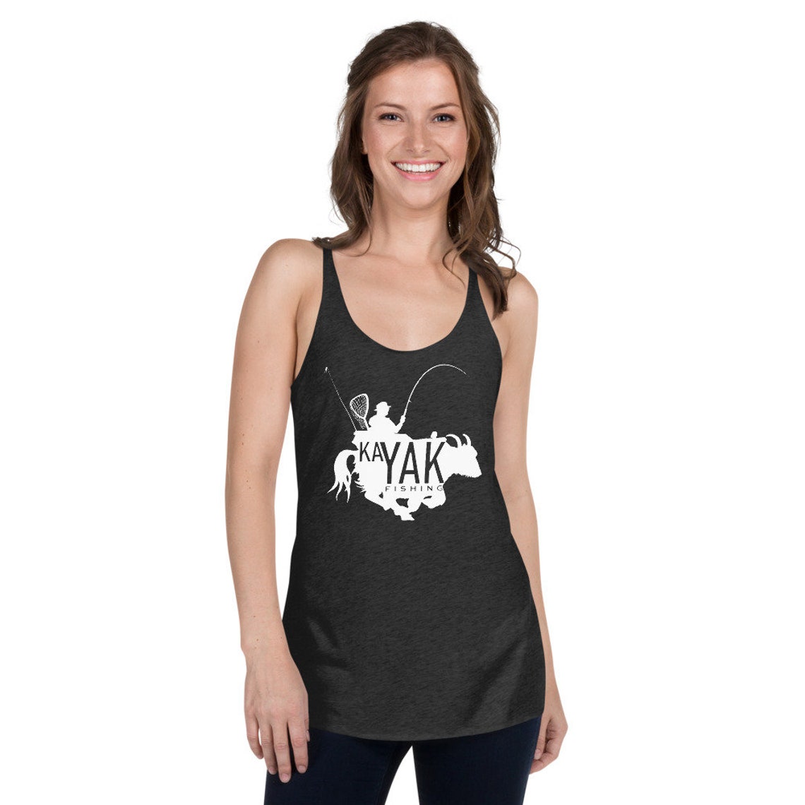 Kayak Fishing Women's Racerback Tank Top Fishing Tank Etsy