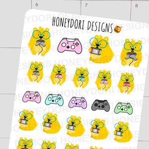 Video Gaming Stickers - Video Game Planner Adesivi - Adesivi Rilassanti-Gaming PlannerS-Gaming Bullet Journal Adesivi-Game Adesivi Gioco