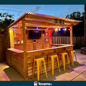 Bar with Storage Shed - The Storehouse by Taverns-To-Go 10&#39; x 10&#39;