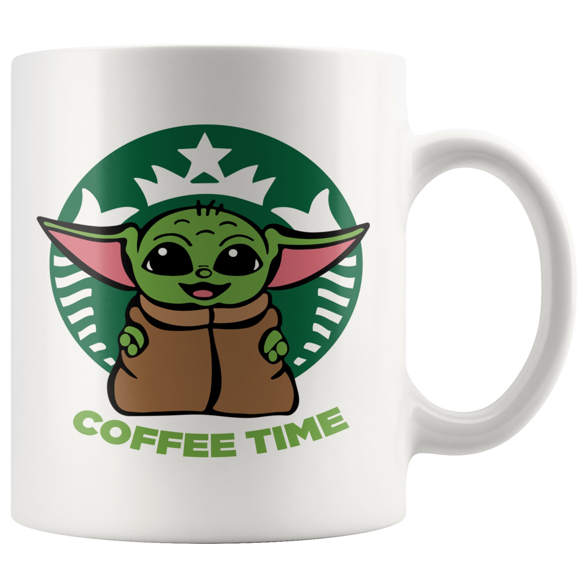 Baby Yoda Starbucks Mug 2 SIDED 15oz Tea Cup Coffee Cup | Etsy