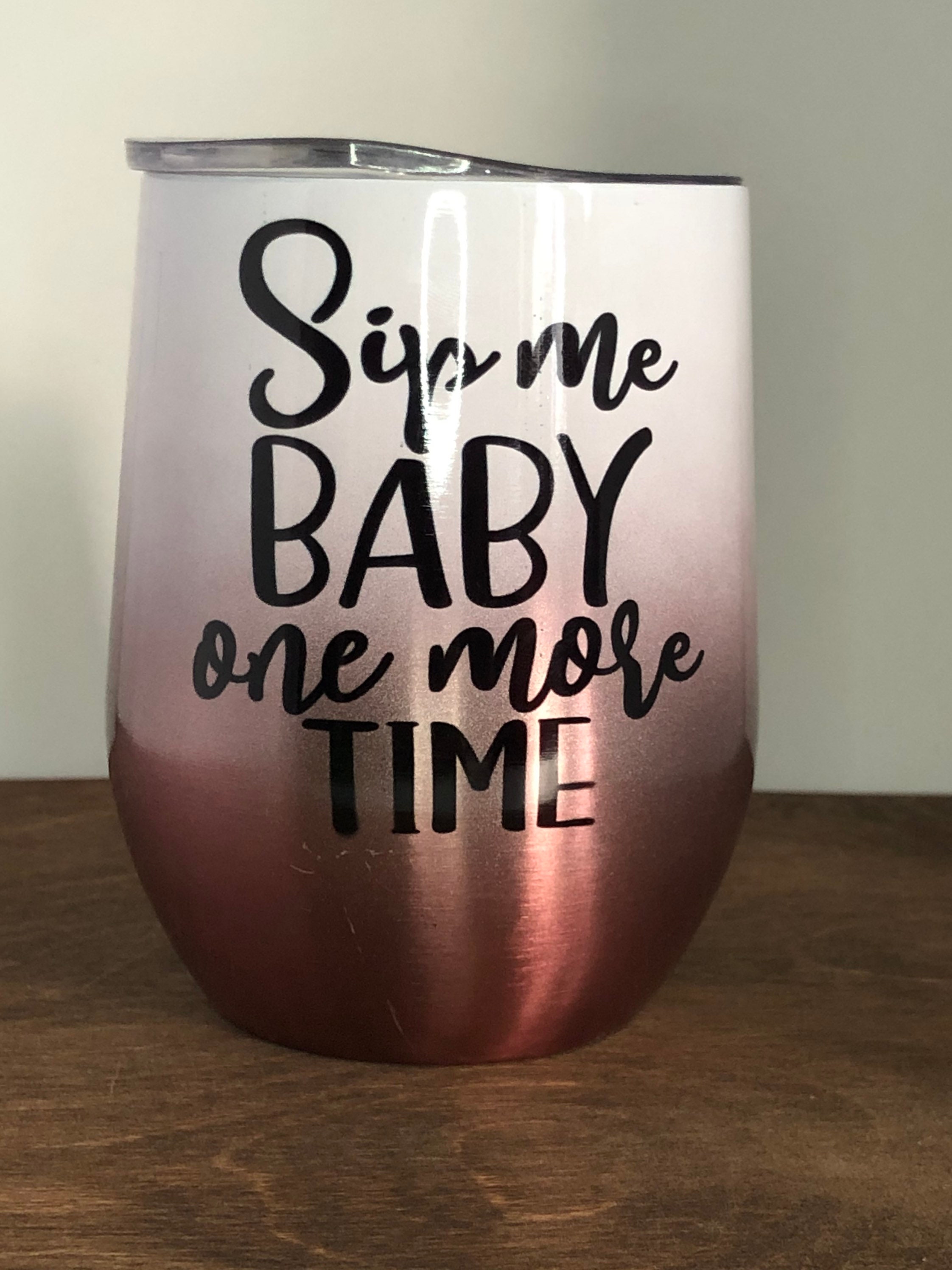 gold wine tumbler