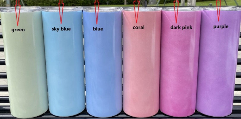 NEW Sublimation Blank, UV Sunshine Color Change Tumbler,  Straight sk…