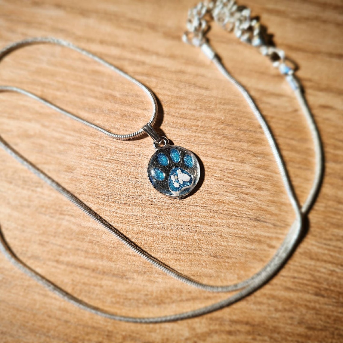 Silver Plated Pet Cremation Jewellery Ashes Necklace Memorial Etsy