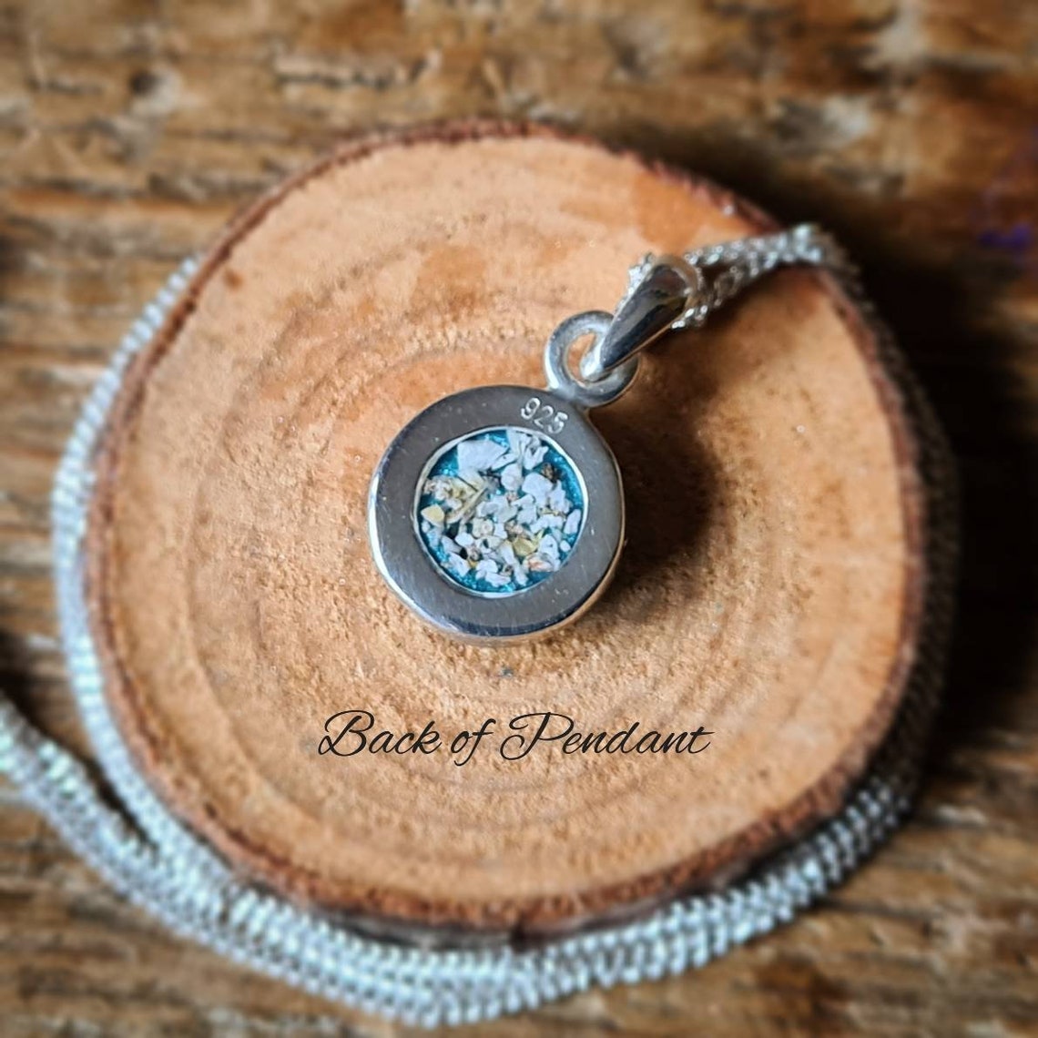 Cremation 925 Sterling Silver Ashes Pendant and Chain  Etsy