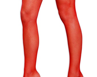 Neon Colored Fishnet Sexy Stocking Thigh High Over the Knee Tights Cute  Costume Cosplay Idea -  Israel