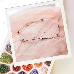CUSTOM Gemstone Beaded Choker • Colorful Rainbow Crystal Necklace • Multi Gemstone Necklace • Waterproof Hippie Boho Jewelry • Gift for Mom