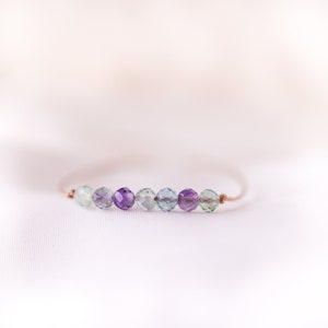 Custom Crystal Bracelet, Choose your Gemstone, Adjustable WATERPROOF Birthstone Jewelry, Boho Beaded Bracelets for Women, Best Friend Gift image 10