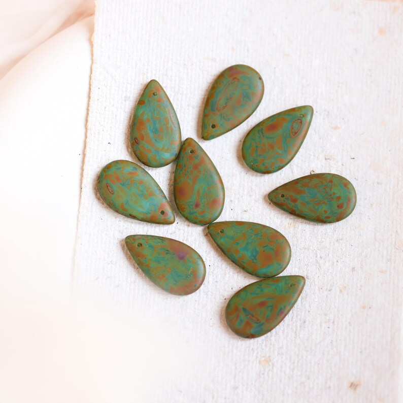 Earthy Pendant Necklace Rustic Green Hippie Necklace Minimalist