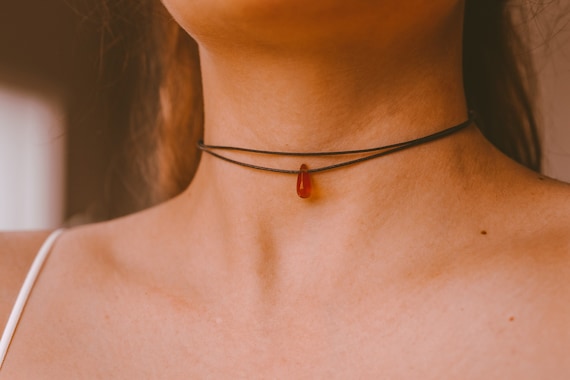 Boho choker necklace sale