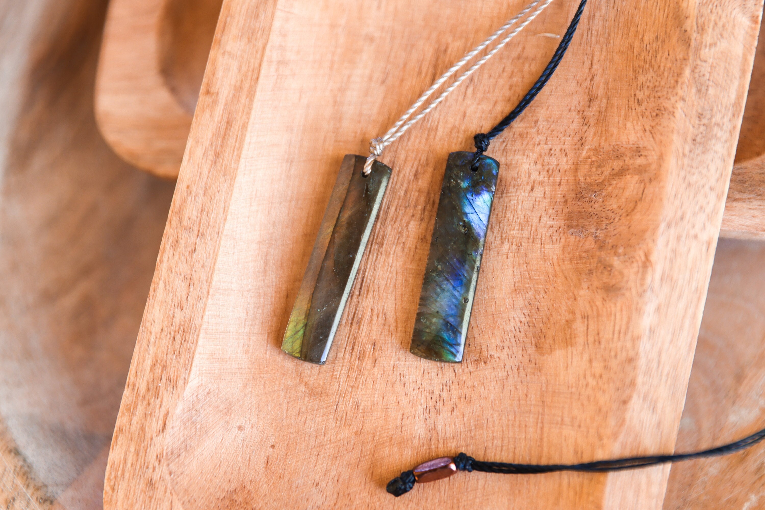 Flashy Labradorite Necklace, Blue Stone Pendant Necklace, WATERPROOF, Long Layering Crystal Necklace, Handmade Natural Labradorite Jewelry