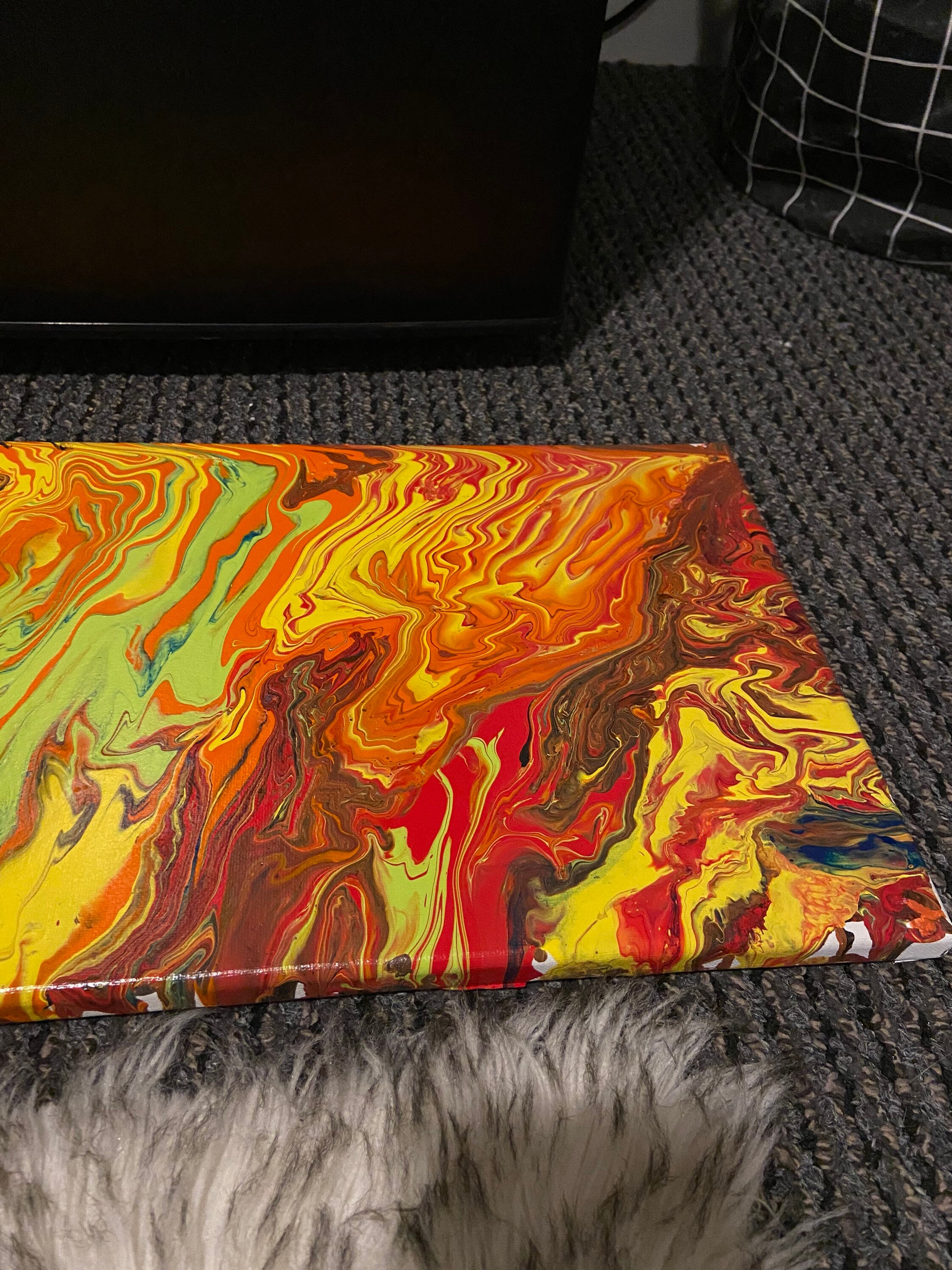 UV ultraviolet reactive/Blacklight acrylic pour painting Etsy