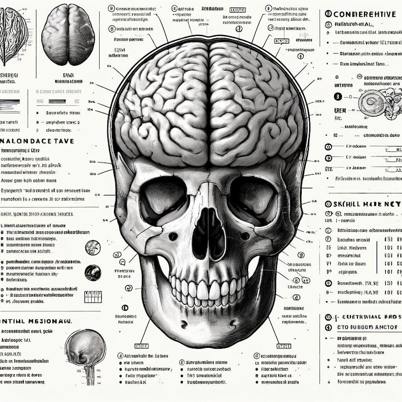 The Skull Notes.pdf Comprehensive Brain and Skull Anatomy Study Guide Notes - Illustrated ...