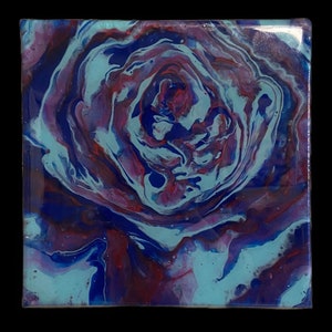 Blacklight (UV/Ultraviolet) Reactive Acrylic Pour - “Shroomie”