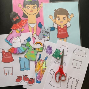 Printable Personalised Dress up Boy or Girl Character Activity for Busy ...