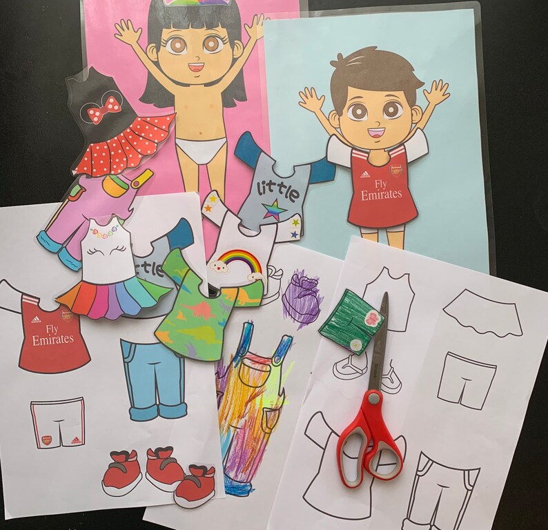 Printable Personalised Dress up Boy or Girl Character Activity for Busy ...