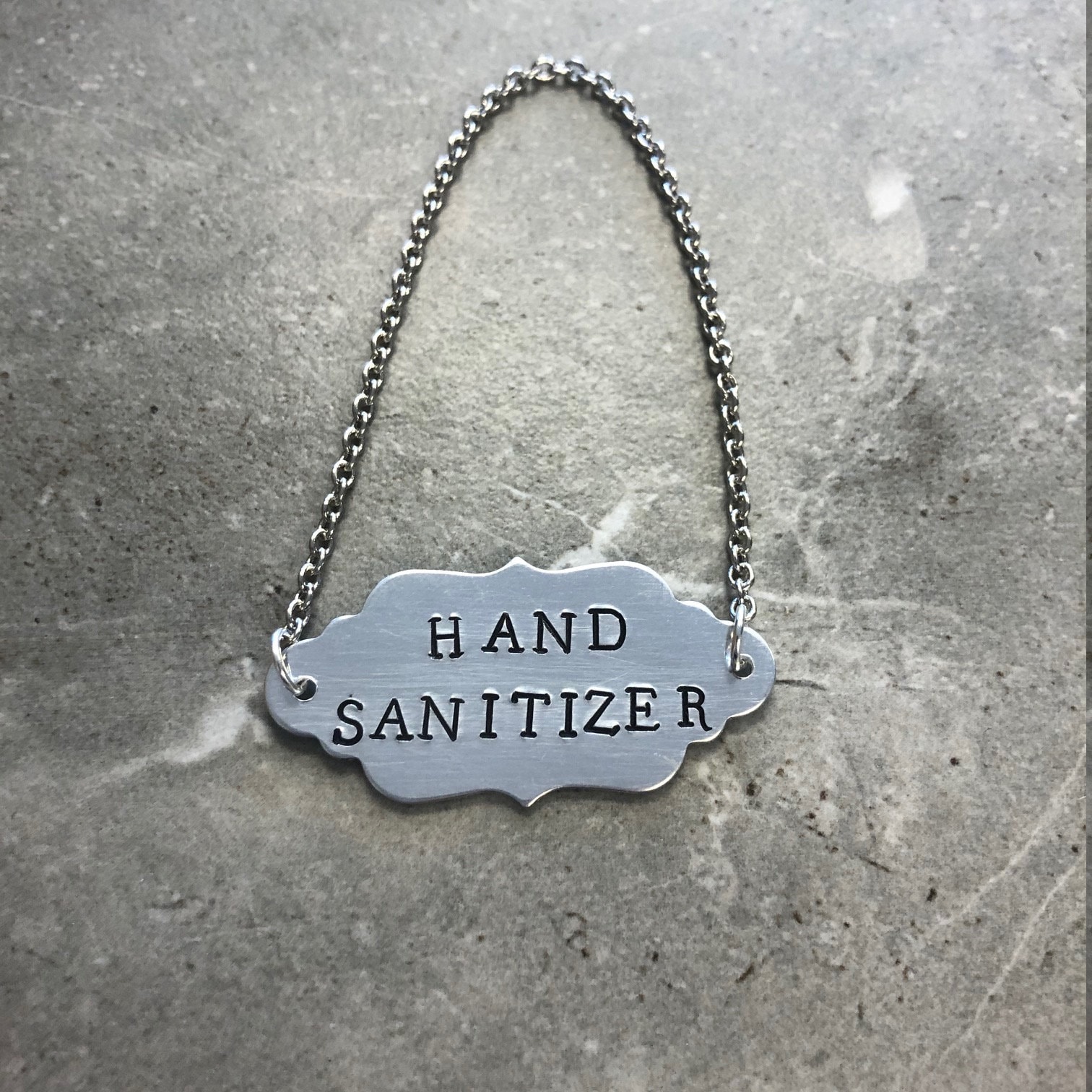 Custom Hand Stamped Decanter Tag - Fancy Edge - Etsy
