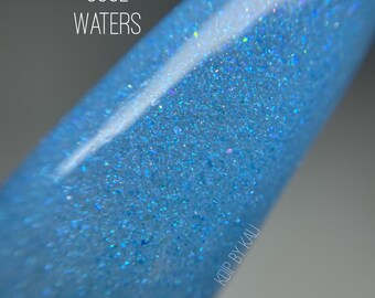 Cool Waters - nail dip powder, spring nail dip, dip nails, nail tech gifts, nail artist gifts, acrylic nail powder, blue dip powder, KDip