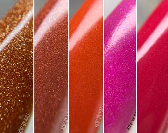 Ensemble Golden Hour - trempette en poudre pour les ongles, poudre pour les ongles, poudre pour les ongles acrylique, poudre pour tremper les ongles d'été, tremper les ongles, cadeau de nail art, kdip