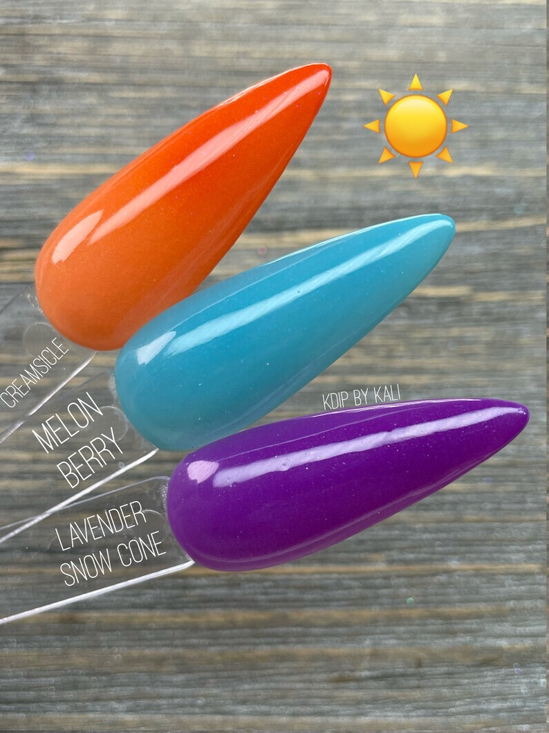 Creamsicle UV Glow Nail Dip Powder, Color Change Acrylic, Nail Tech ...