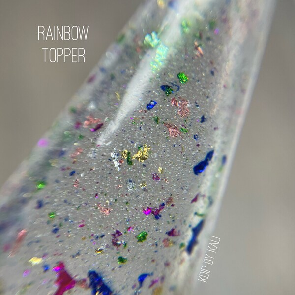 Rainbow Topper - nail dip powder, dip powder for nails, summer dip powder, acrylic nail powder, dipping powder, nail tech gift, KDip by KAli