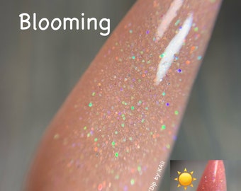 Blooming - dip powder, uv nails, winter dip powder, dip nails, nail dip powder, glitter nails, acrylic nail powder, nail artist gifts