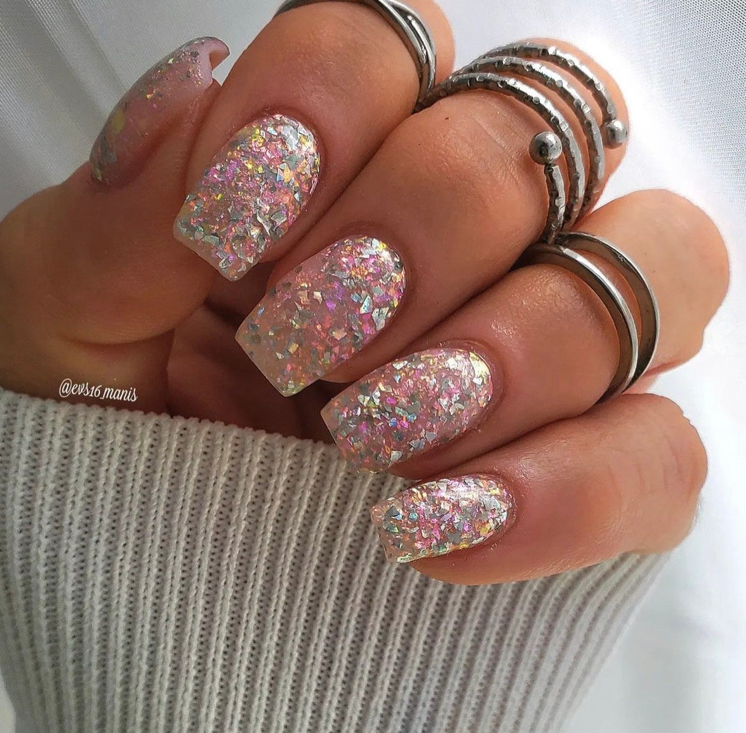 Dreamy Watercolor Dip Nail Designs