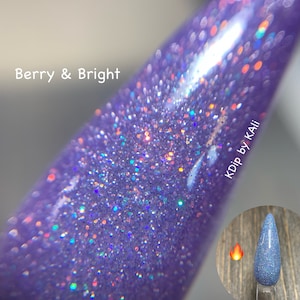 Berry & Bright - nail dip powder, thermal dip powder, spring nail dips, acrylic nail powder, glitter dip powder, nail artist gifts, nails