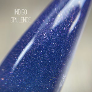 Indigo Opulence - blue dip powder, purple nail dip, shimmer dip powder, dipping powder for nails, nail tech gifts, nail artist gifts, KDip