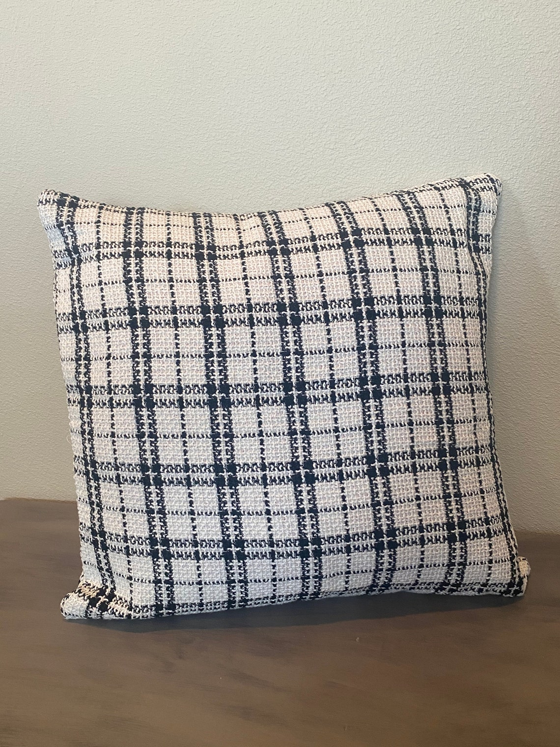 17.5x17.5 Gingham Pillow Cover Etsy Denmark