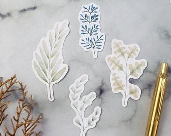 Watercolor Botanical Sticker Pack || Botanical Illustration