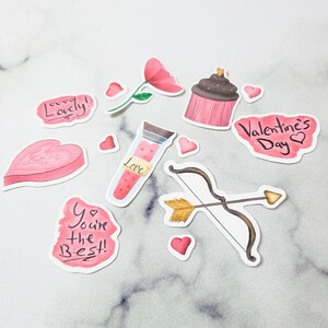Valentine's Sticker Pack | Matte Sticker Paper | Journal Stickers
