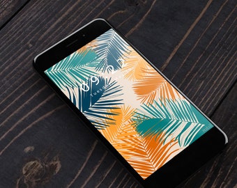 Tropical Intense Phone Wallpaper || Instant Download || Minimalist Background