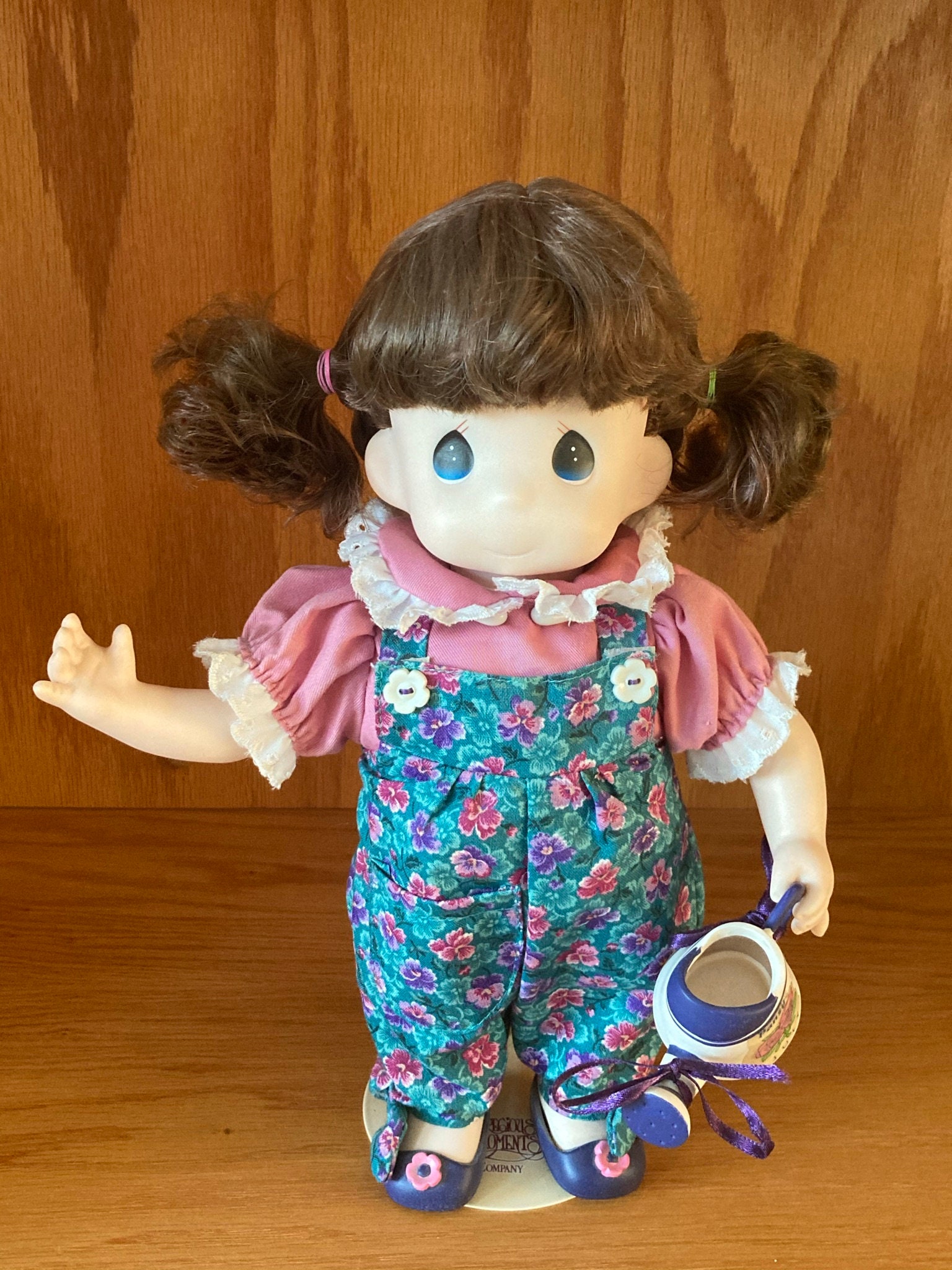 Precious Moments Doll with Watering Can Etsy