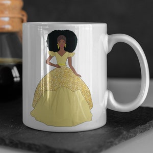 Black Princess Coffee Mug | Black Queen Mug | African American Coffee Mug Gift | Black Owned Shops
