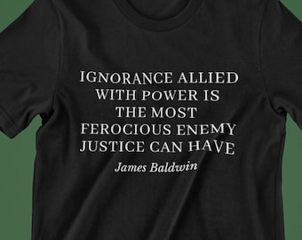 James Baldwin | James Baldwin Shirt | Black History Maand | Zwarte Auteurs | Afro-Amerikaans shirt | Zwarte Schrijvers | Black Owned Shop