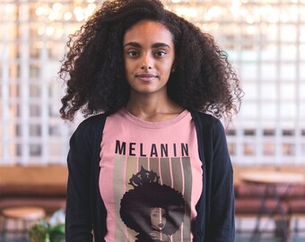 Camisa de melanina Black Queen - Camiseta unisex de moda