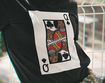 Black Queen of Clubs Shirt Black Owned Shops African American Womens Tshirt