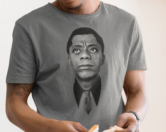 James Baldwin Shirt Black Owned Shops African American Art Black History Month Black Author Tshirts