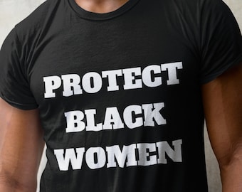 Camisa Protect Black para mujer / Propiedad de negros, corte unisex a la moda