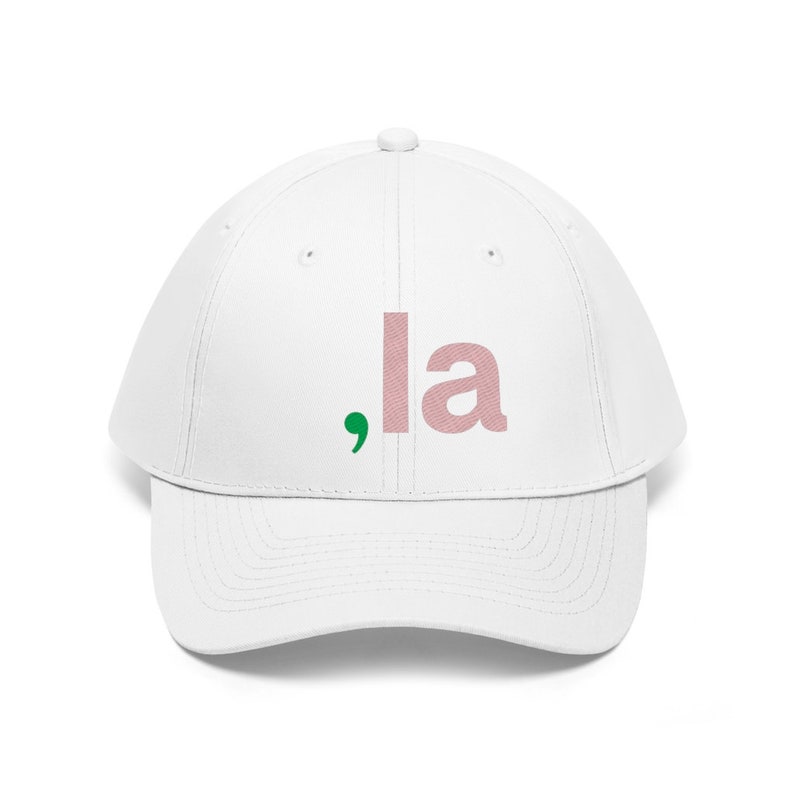 Kamala Harris Pink and Green Sorority Colors Hat Comma La Etsy