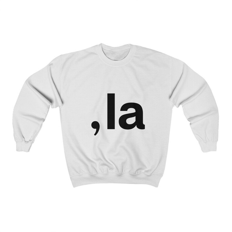 comma sweatshirt