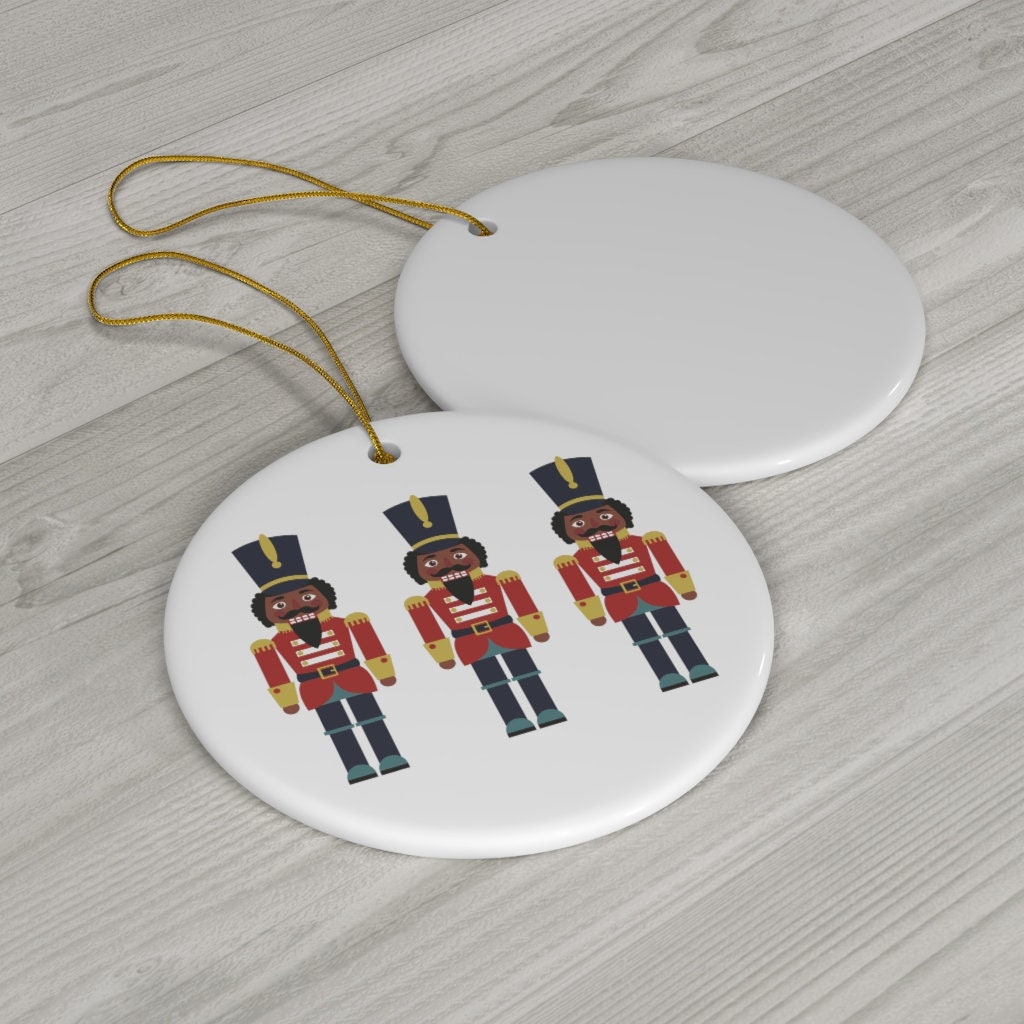 Ornements en Céramique de Noël Casse-Noisette Noir