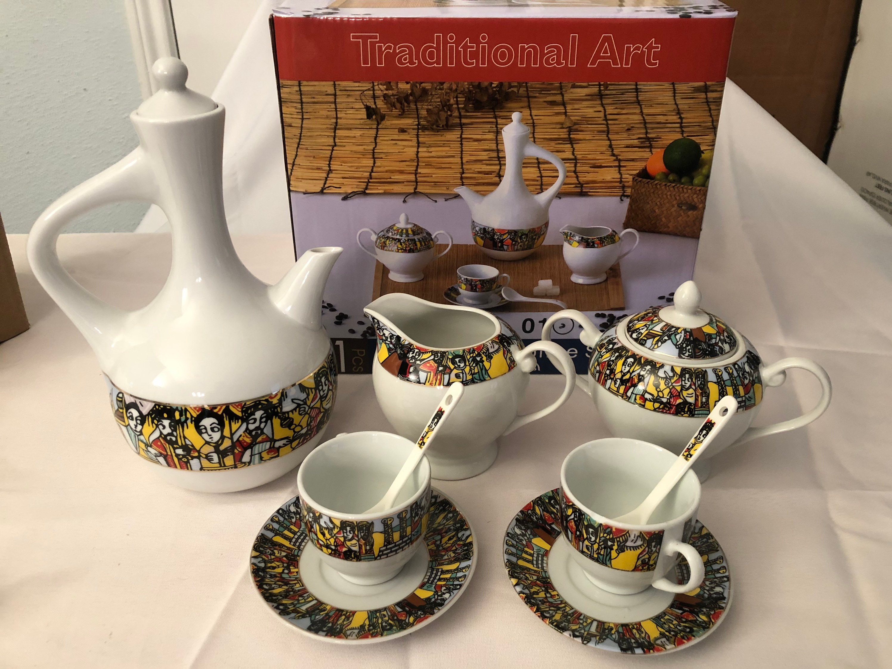 Ethiopian/Eritrean coffee set 41 pieces Etsy