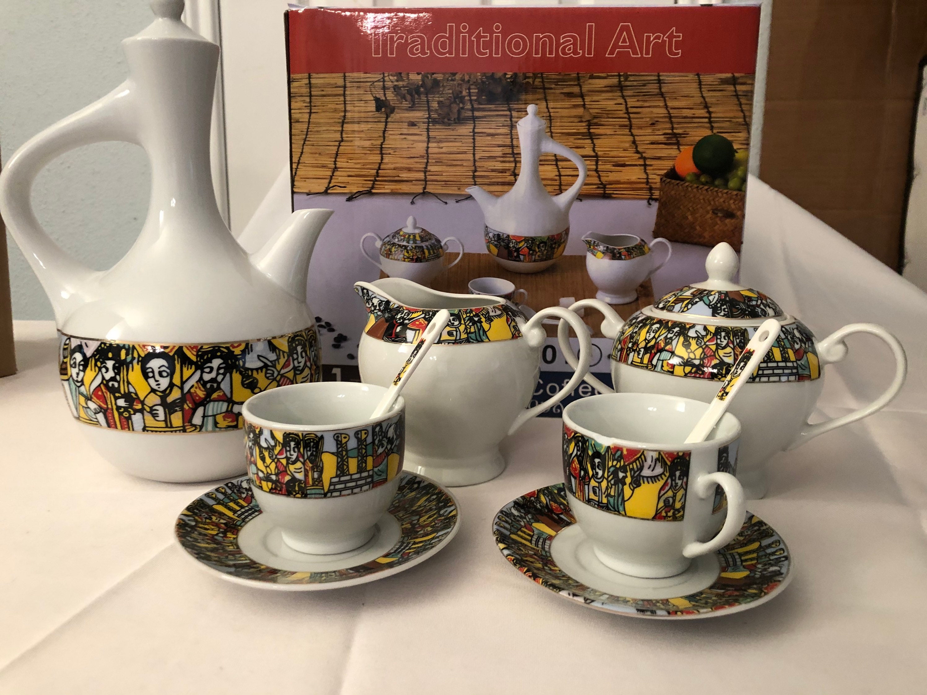 Ethiopian/Eritrean coffee set 41 pieces Etsy