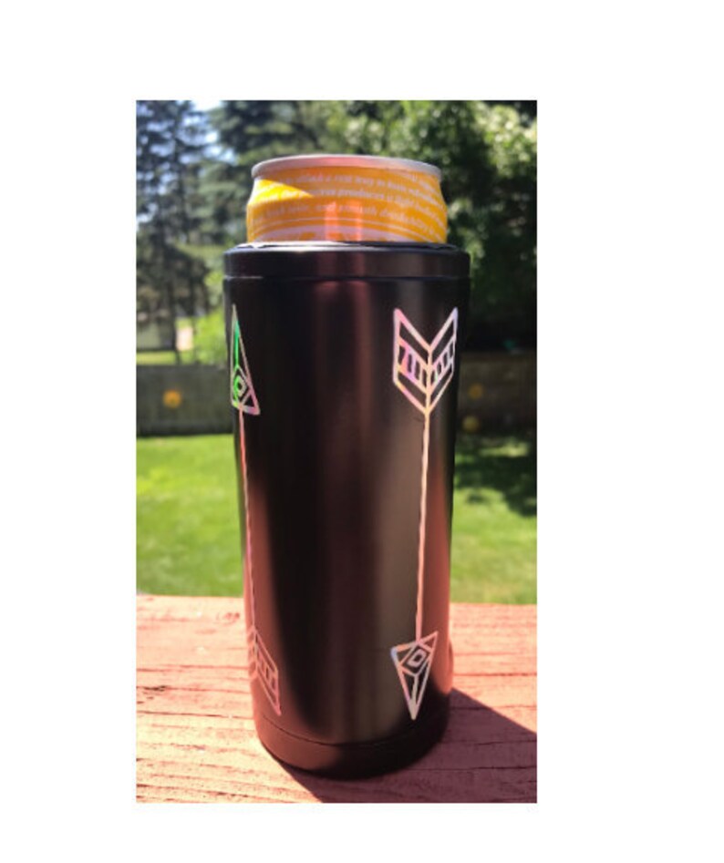 Koozie Slim can 12 oz. Yeti Style Gift State Pride Coach Etsy
