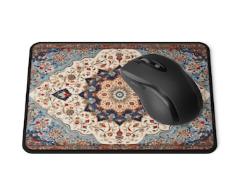 Persian Rug Mouse Pad - Vintage Mouse Pads for Computers and Laptops - Computer Desk Accessories - Non-Slip Gaming Mouse Pad
