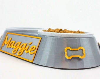 Custom Pet Bowl - Dual Heavyweight Plastic | Cat Bowl | Dog Bowl | Food Bowl | Water Bowl |