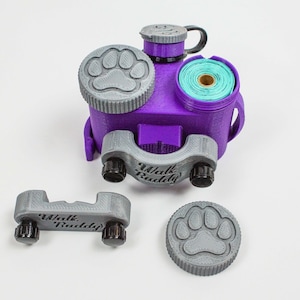 使用済みうんち袋クリップ、うんち袋ホルダー付きカスタム 3D プリント犬用リーシュ オーガナイザー