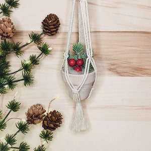 Macrame Plant Hanger Ornament | Christmas Ornaments