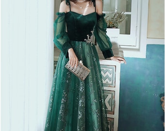 beautiful green wedding dresses